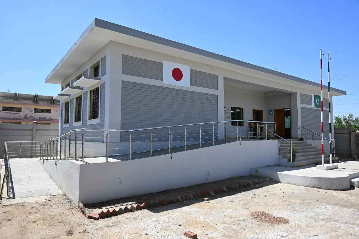 School — Full-length ramp — dignified, accessible entry for every student.